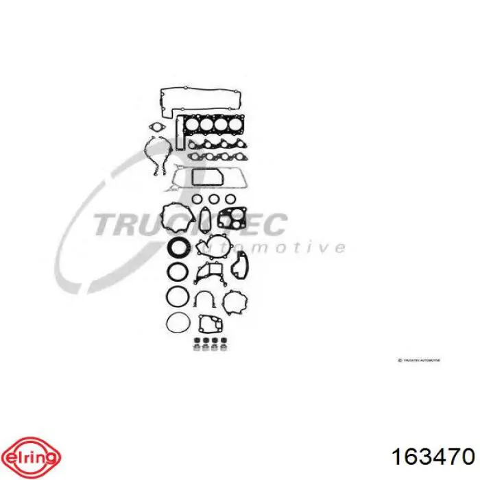 Верхний комплект прокладок двигателя 163470 Elring