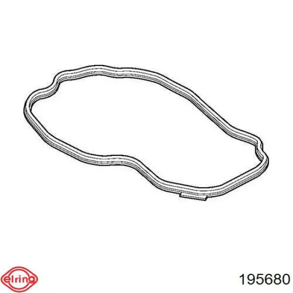 195680 Elring Прокладка клапанной крышки двигателя, нижняя