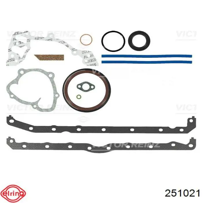 Kit inferior de vedantes de motor para Porsche 924 