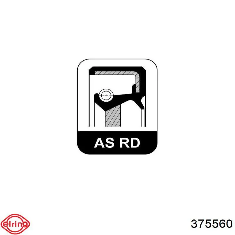 Сальник коленвала двигателя задний 375560 Elring