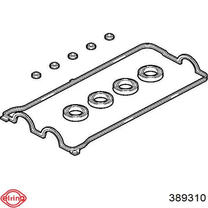 Комплект прокладок крышки клапанов 389310 Elring