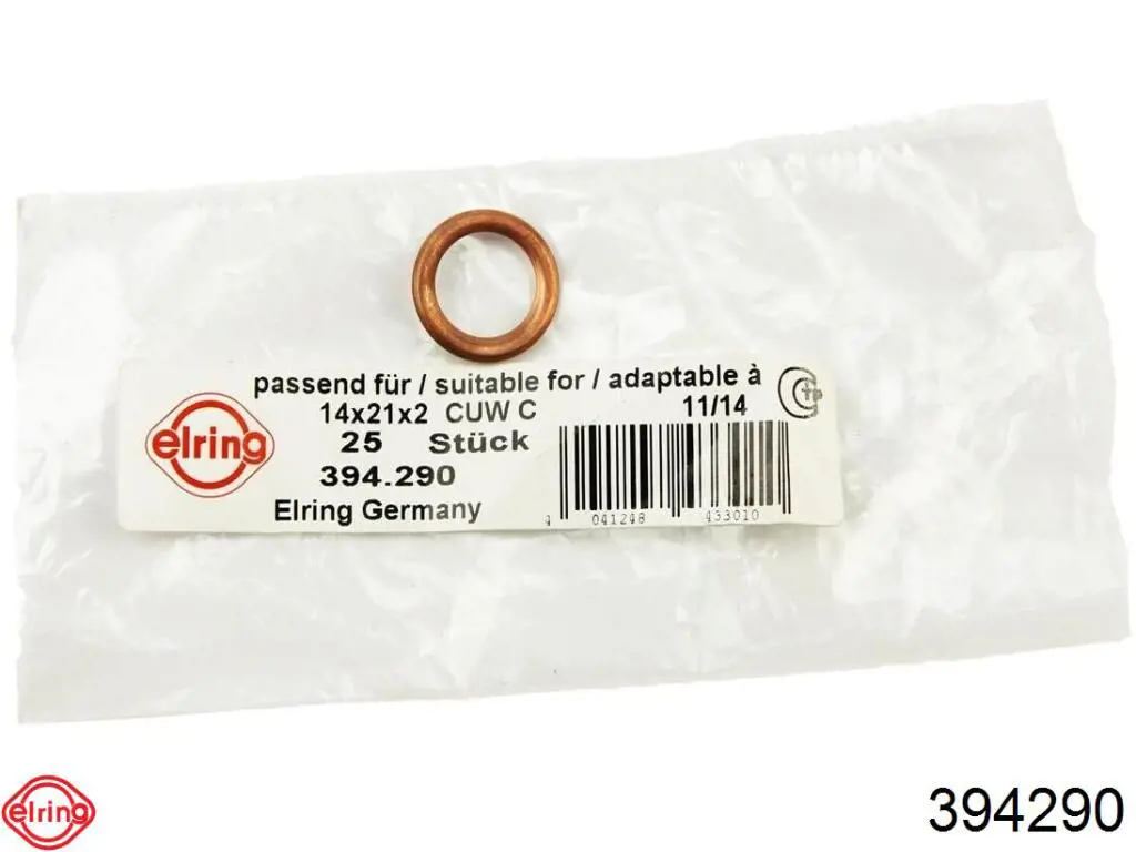 Прокладка пробки поддона двигателя Elring 394290 цена, от 0.89 USD