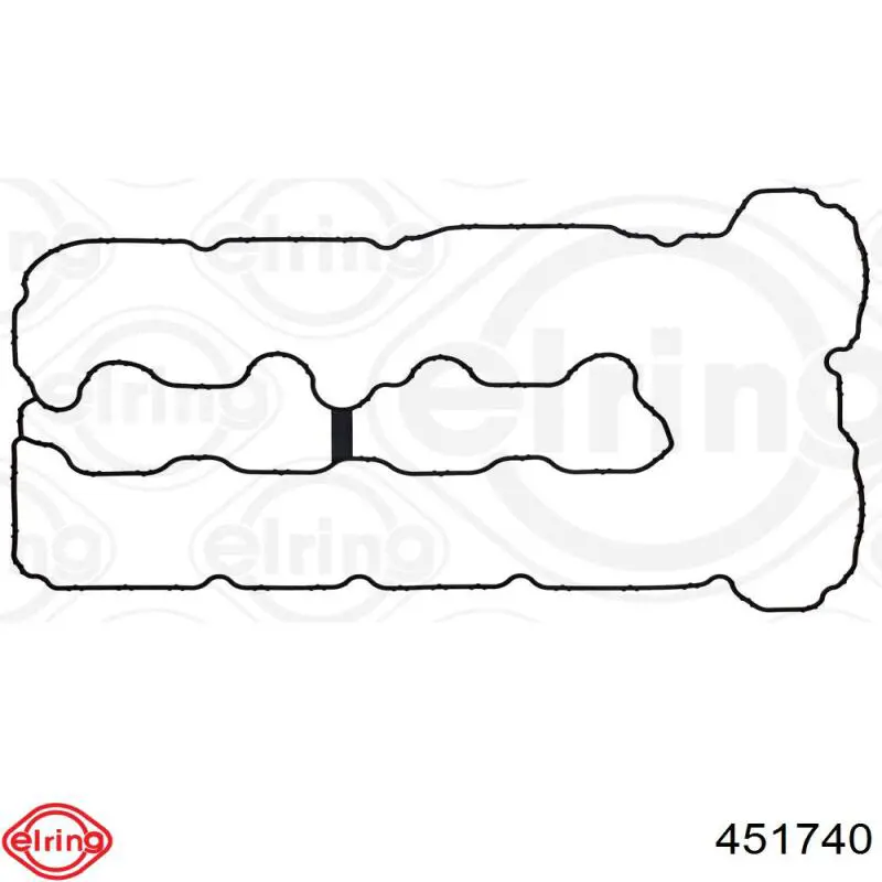 Junta, tapa de culata de cilindro izquierda 451740 Elring