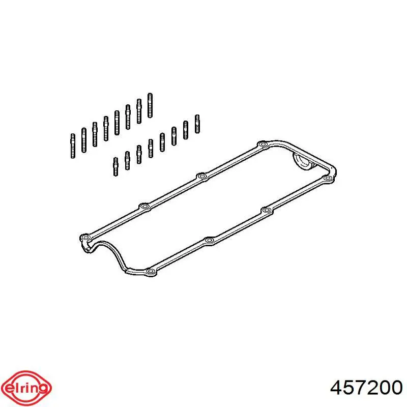 Прокладка клапанної кришки двигуна, комплект 457200 Elring