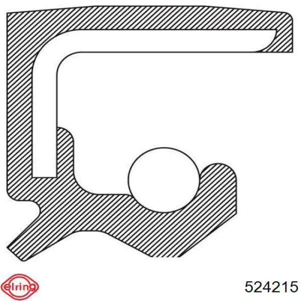 Anillo retén, cigüeñal 524215 Elring