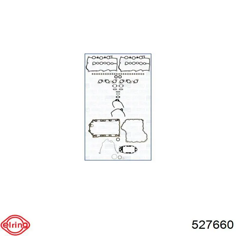 Комплект прокладок двигуна, повний 527660 Elring