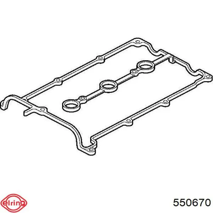 Прокладка клапанной крышки двигателя правая 550670 Elring