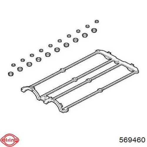 Прокладка клапанной крышки 569460 Elring