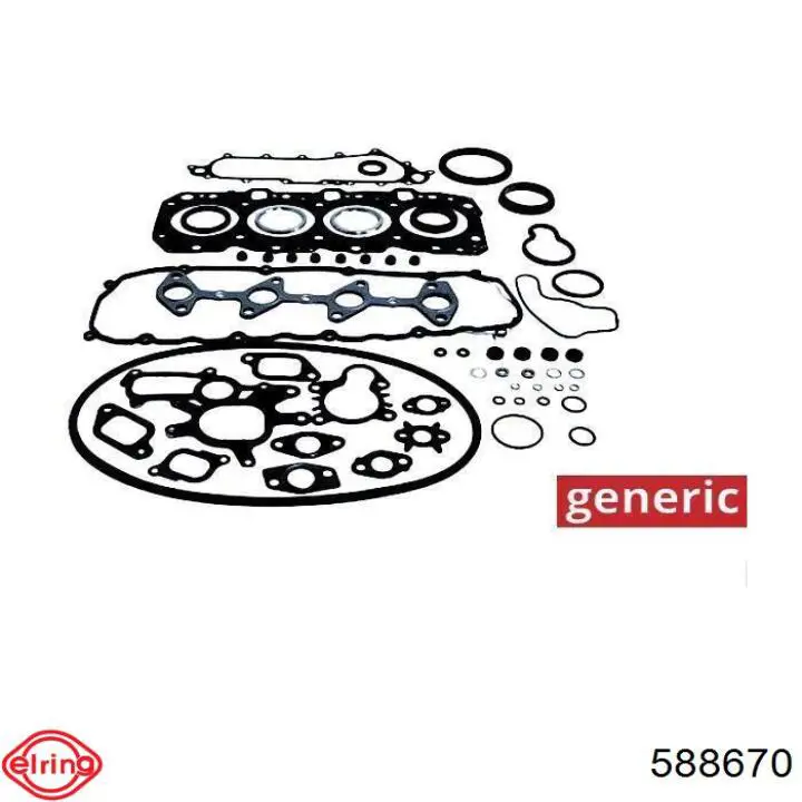 Комплект прокладок двигателя 588670 Elring