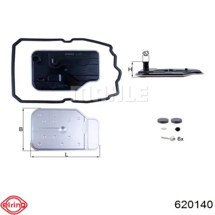 Фильтр коробки автомат Elring 620140 цена, от 50.70 USD