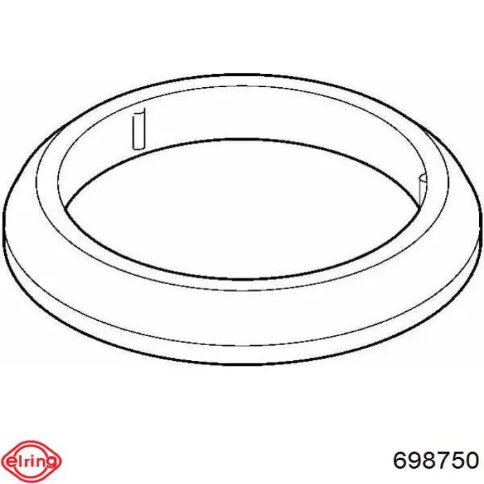 698.750 Elring vedante de tubo de admissão do silenciador