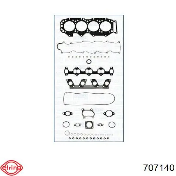 Верхний комплект прокладок двигателя 707140 Elring