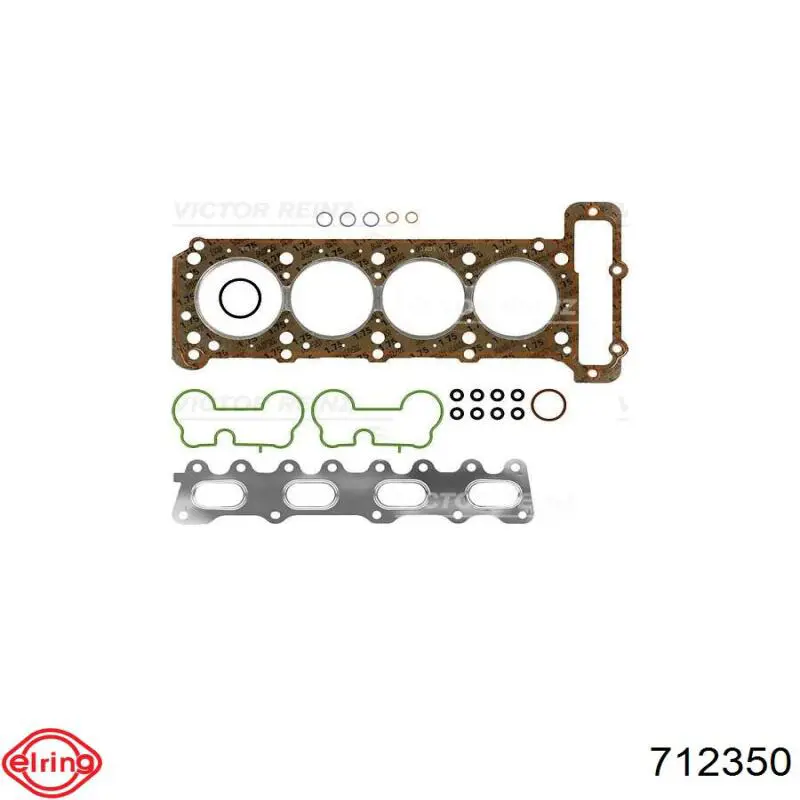 712.350 Elring комплект прокладок двигателя верхний