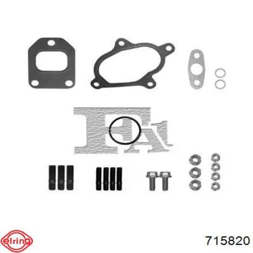 Прокладка турбіни, монтажний комплект 715820 Elring