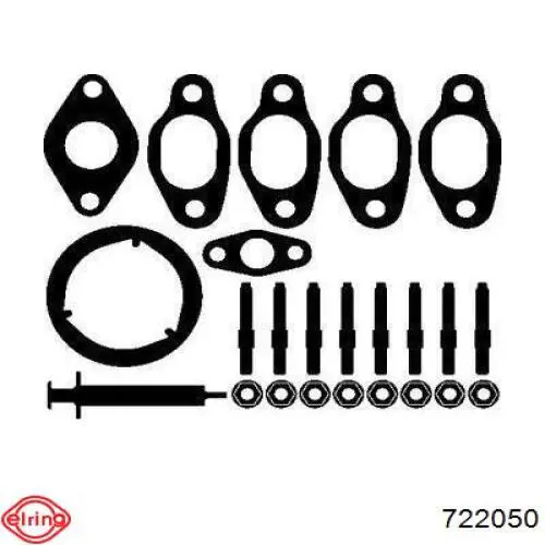 Прокладка турбіни, монтажний комплект 722050 Elring