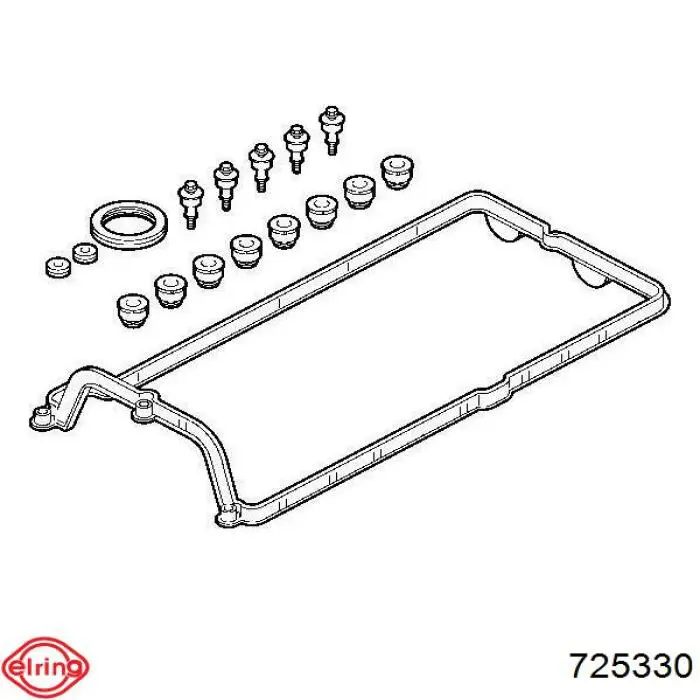 Прокладка клапанной крышки двигателя правая 725330 Elring
