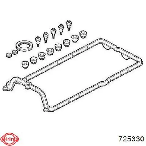 Прокладка клапанной крышки двигателя, правая Elring 725330 цена, от 59.92 USD