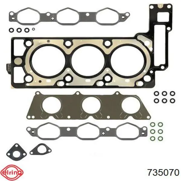 735.070 Elring комплект прокладок двигателя верхний