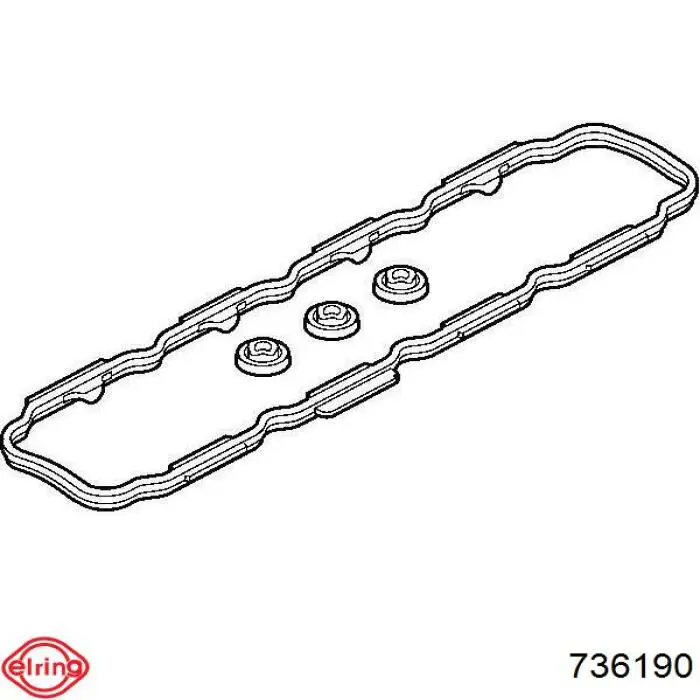 Junta de la tapa de válvulas del motor 736190 Elring