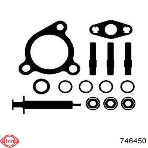 861093 Opel Монтажный комплект прокладки турбины