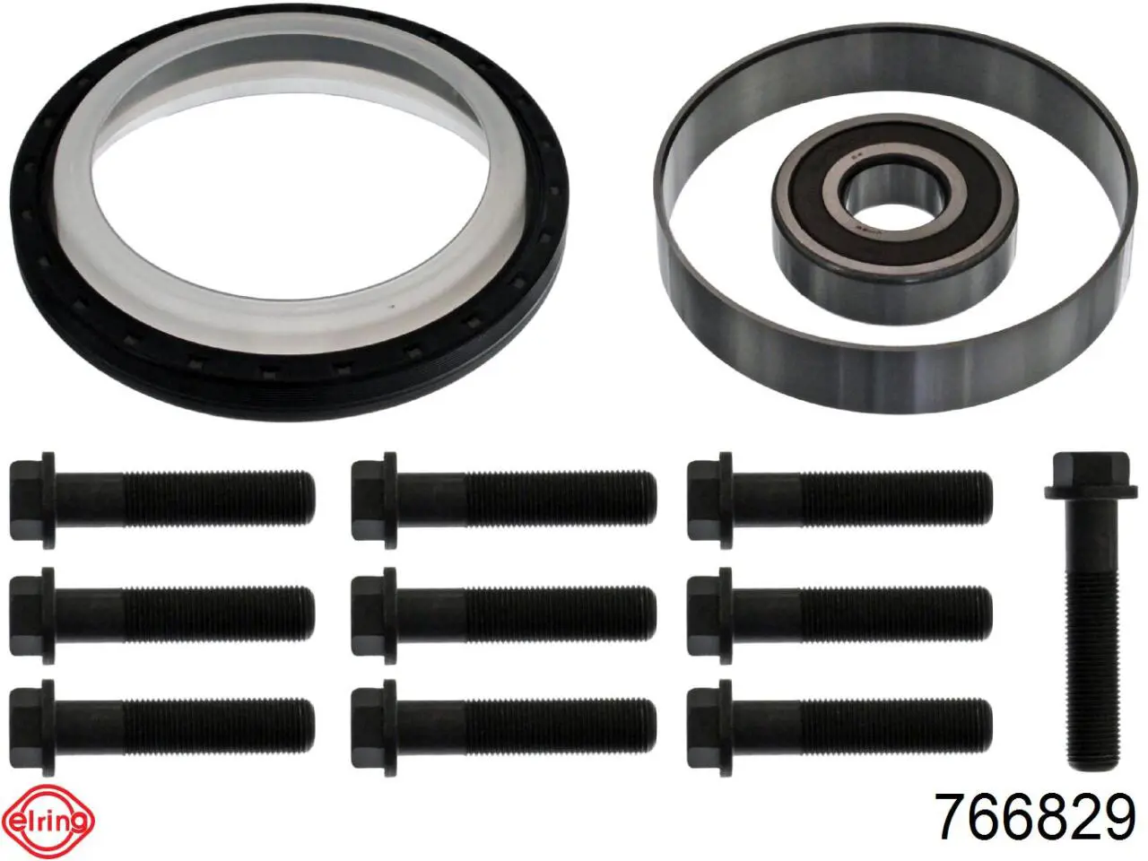 Сальник колінвала двигуна, задній 766829 Elring