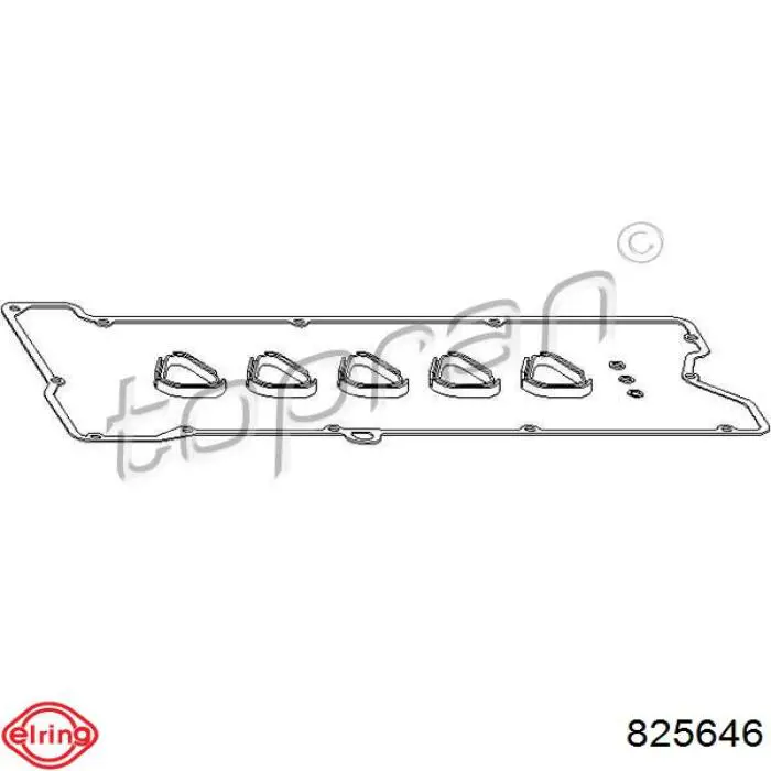 Прокладка клапанной крышки 825646 Elring