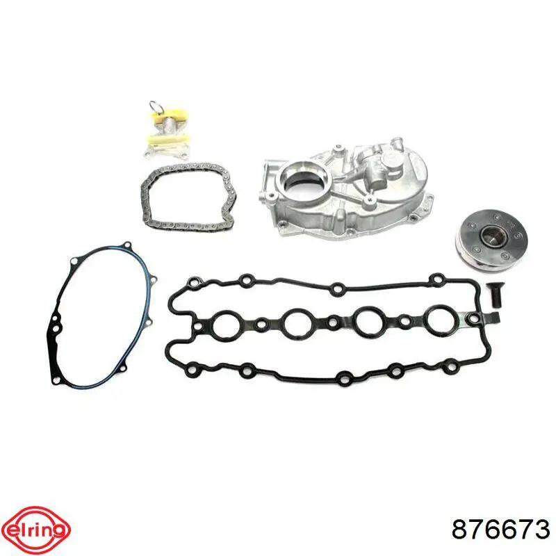 Купить 876673 Elring Прокладка задней крышки ГБЦ