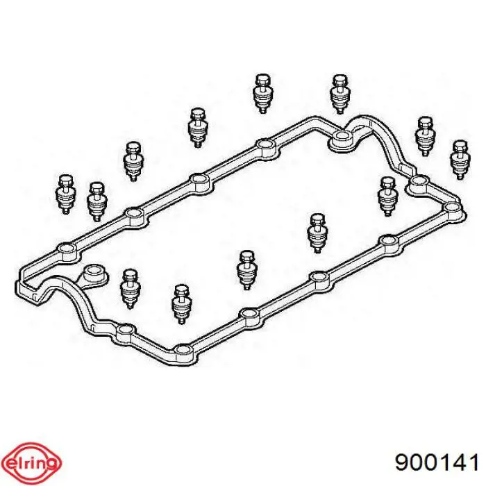 Juego de Juntas, Tapa de culata de cilindro, Anillo de junta 900141 Elring