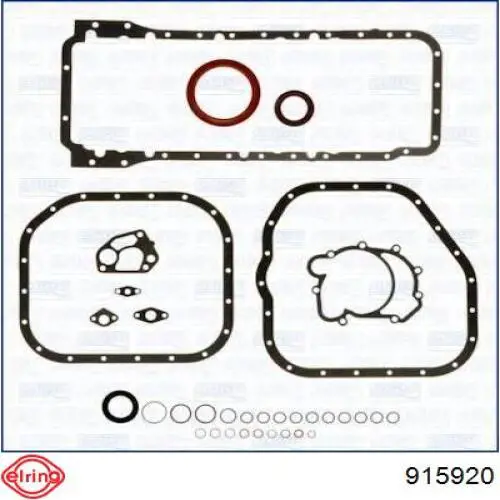 Нижний комплект прокладок двигателя Elring 915920 цена, от 69.42 USD