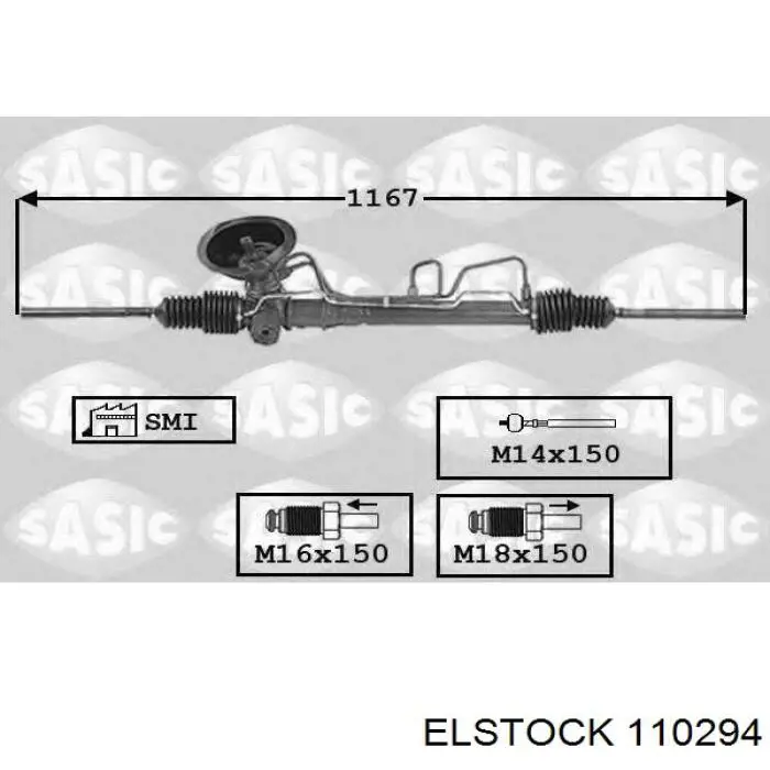 Рулевая рейка 7701351664 Renault (RVI)