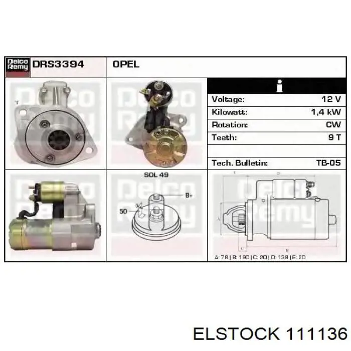 Compre 111136 Elstock Cremalheira da direção