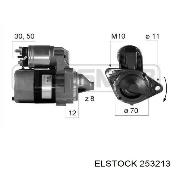 Стартер 253213 Elstock