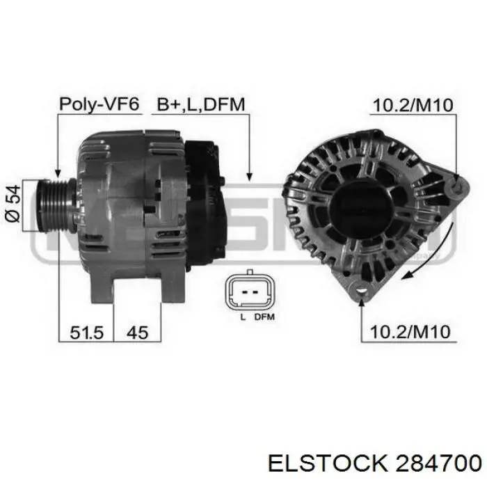 Генератор 71783849 Fiat/Alfa/Lancia