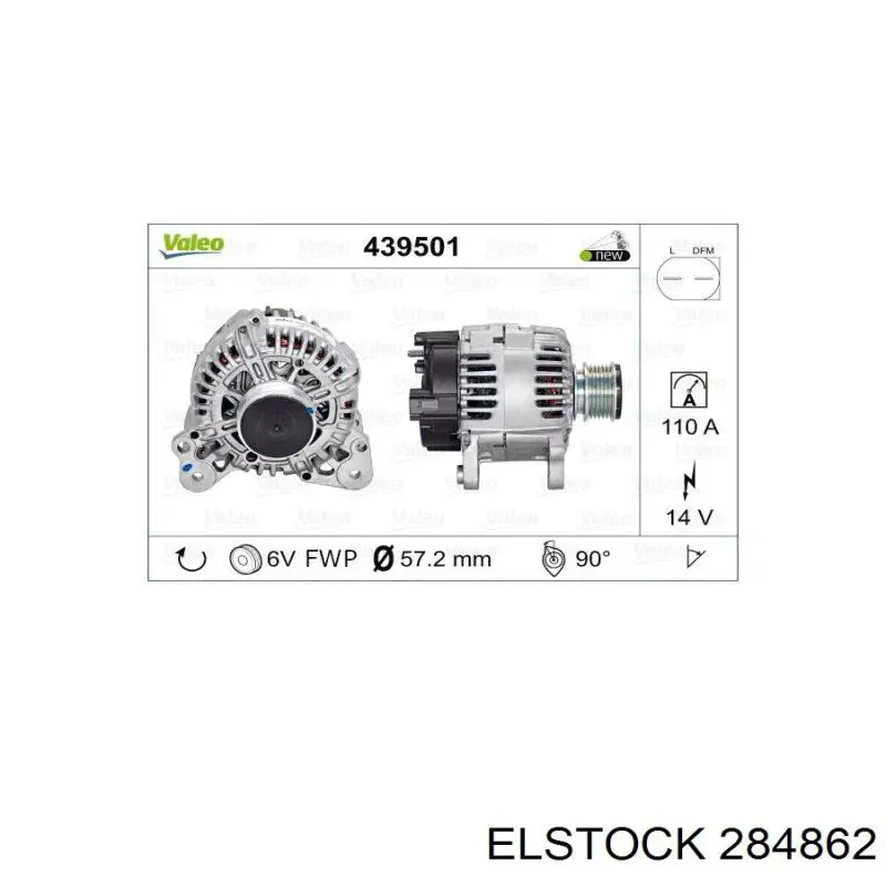Генератор автомобиля Elstock 284862