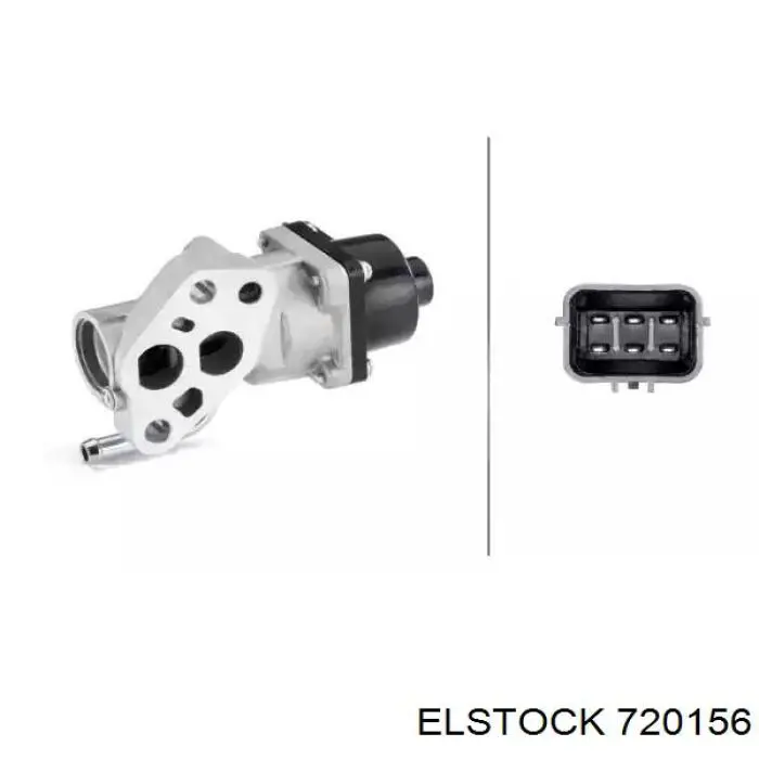 Купить 720156 Elstock Клапан EGR системы рециркуляции отработавших газов