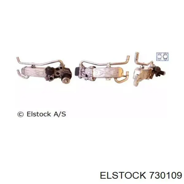 Радиатор системы EGR рециркуляции выхлопных газов Elstock 730109