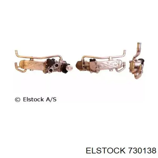 Радиатор системы EGR рециркуляции выхлопных газов Elstock 730138