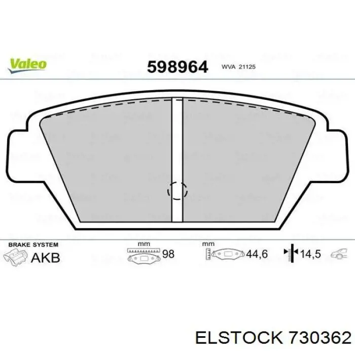 73-0362 Elstock válvula egr de recirculação dos gases