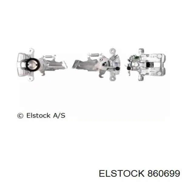 86-0699 Elstock суппорт тормозной задний левый