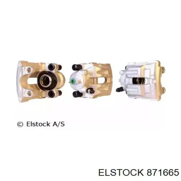 87-1665 Elstock суппорт тормозной задний правый