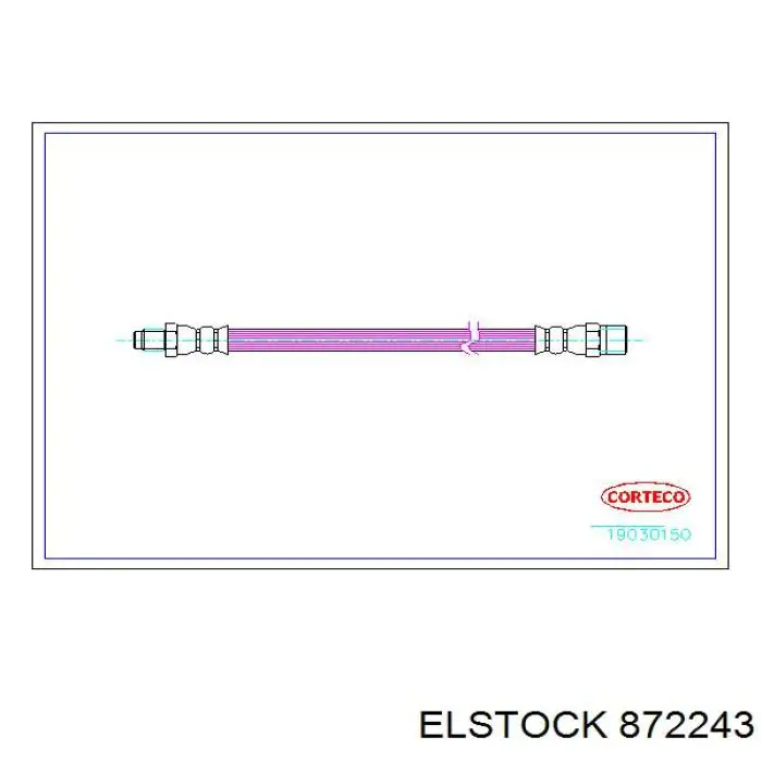 Задний правый суппорт Elstock 872243