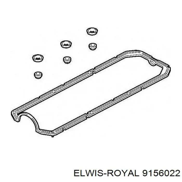 Juego de Juntas, Tapa de culata de cilindro, Anillo de junta 9156022 Elwis Royal