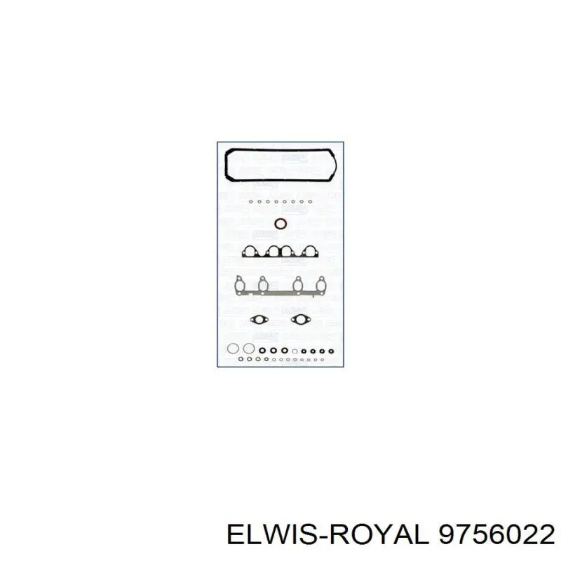 Верхний комплект прокладок двигателя Elwis Royal 9756022 цена, от 38.46 USD