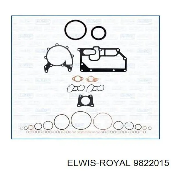 Верхний комплект прокладок двигателя 9822015 Elwis Royal