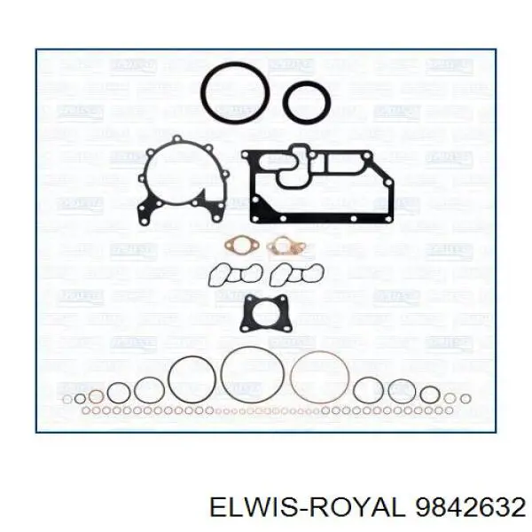 9842632 Elwis Royal комплект прокладок двигателя верхний