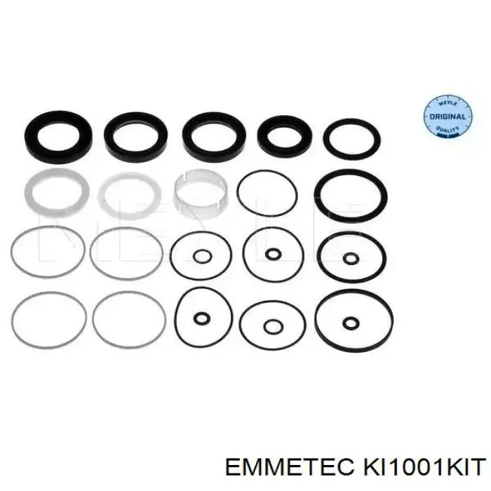 Купить KI1001KIT Emmetec Ремкомплект рулевой рейки (механизма), (ком-кт уплотнений)