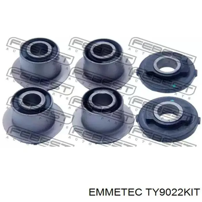 TY9022KIT Emmetec ремкомплект рулевой рейки (механизма, (ком-кт уплотнений))
