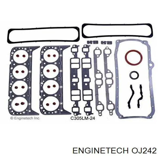 Прокладка поддона картера OJ242 Enginetech