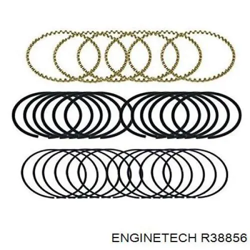 R38856 Enginetech кольца поршневые комплект на мотор, std.