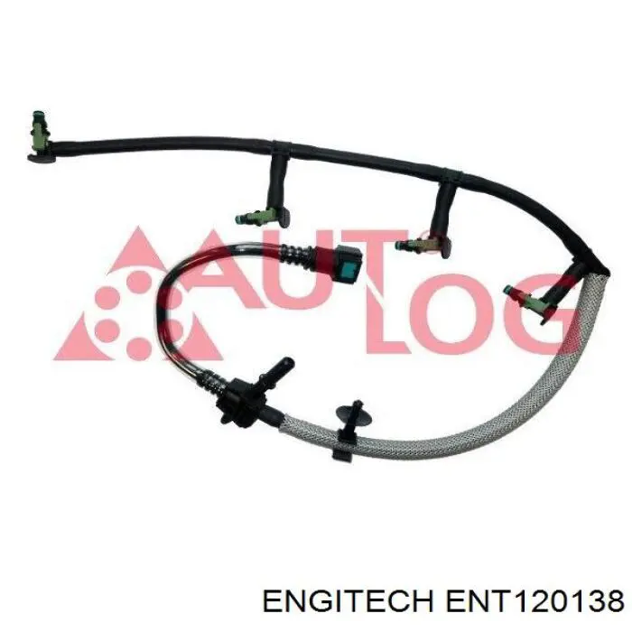 ENT120138 Engitech tubo de combustível, inverso desde os injetores